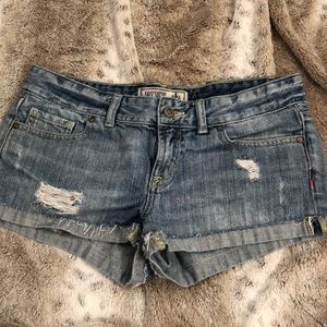 Pink by Victoria Secret light wash Jean shorts